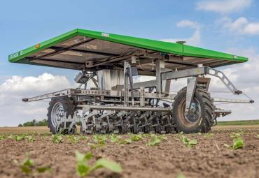 FarmDroid FD20 külvi- ja kõplamisrobot võitleb umbrohuga
