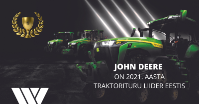 2021. aastal oli Eesti ostetuim traktor John Deere 6215R