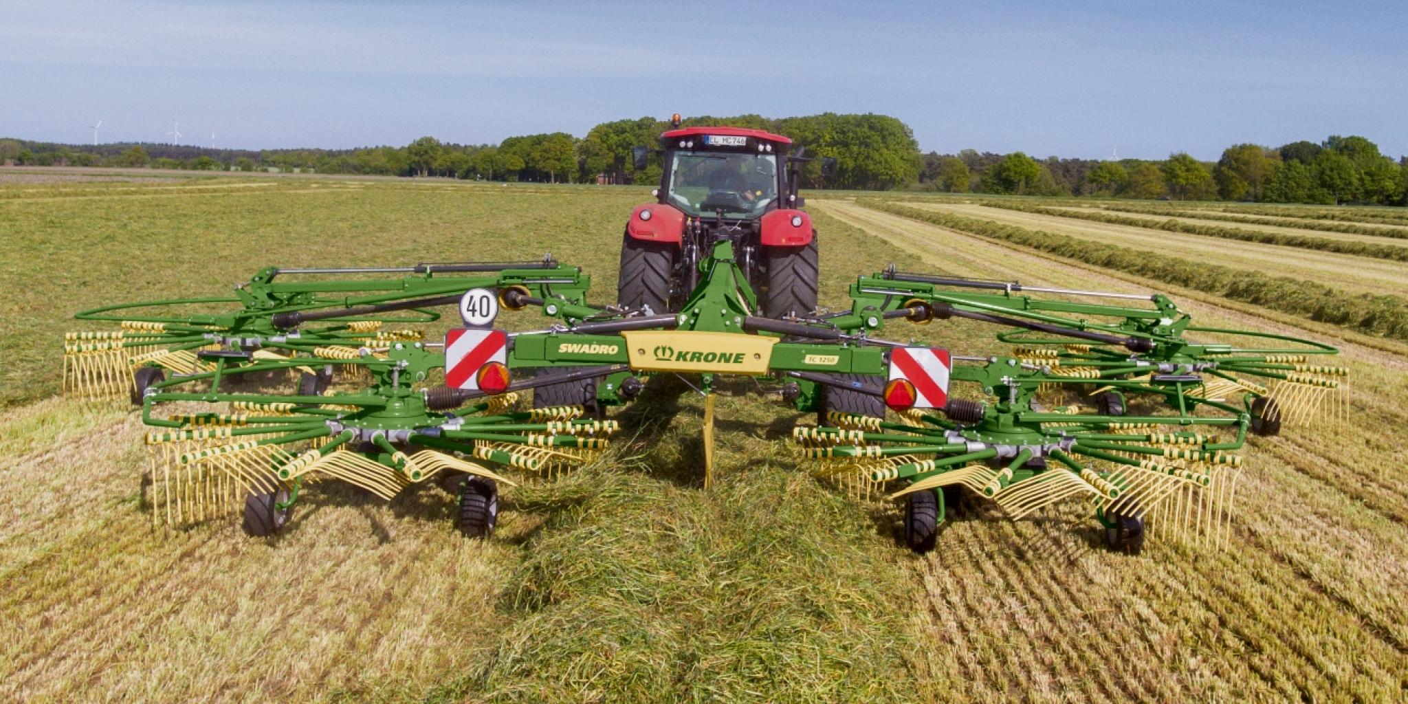 Lihtne kasutada: Krone uus nelja kettaga vaalutaja Swadro TC1250