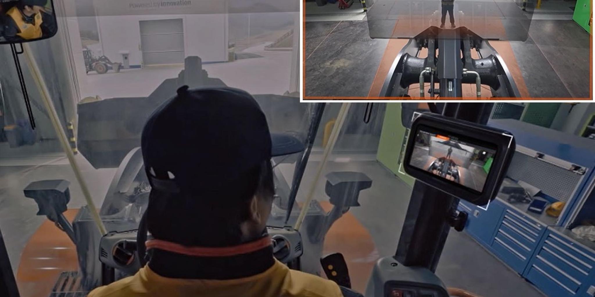 Doosani operaator näeb läbi laaduri kopa