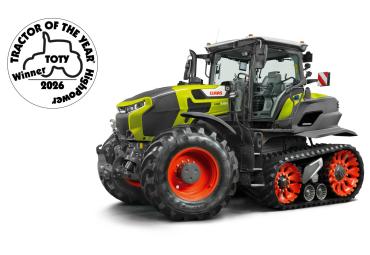 CLAASi uus suurtraktor võitis prestiižse rahvusvahelise TOTY aasta traktori auhinna